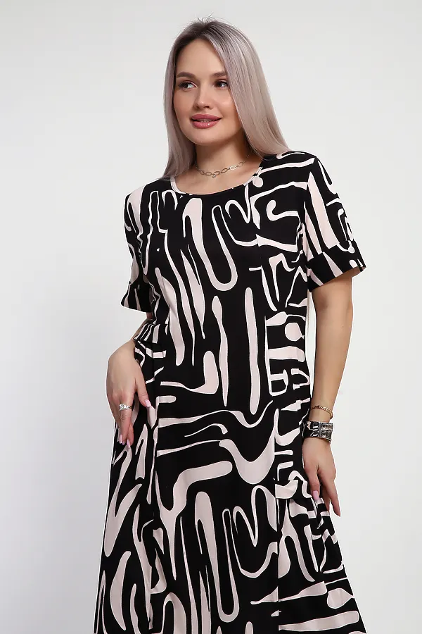 Платье 066 НАТАЛИ, черный - фото 2