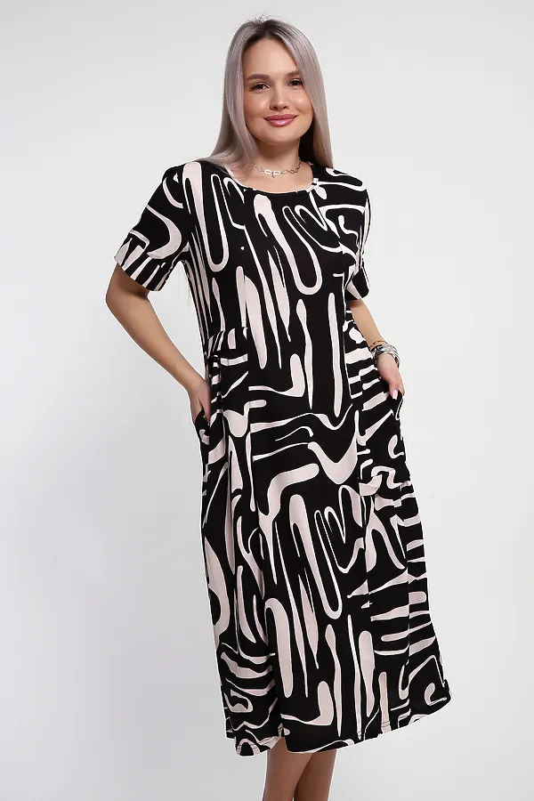 Платье 066 НАТАЛИ, черный - фото 2