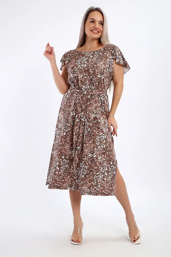 Платье 065 НАТАЛИ, коричневый - фото 2