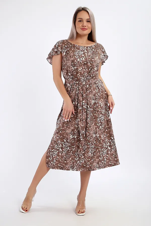 Платье 065 НАТАЛИ, коричневый - фото 2