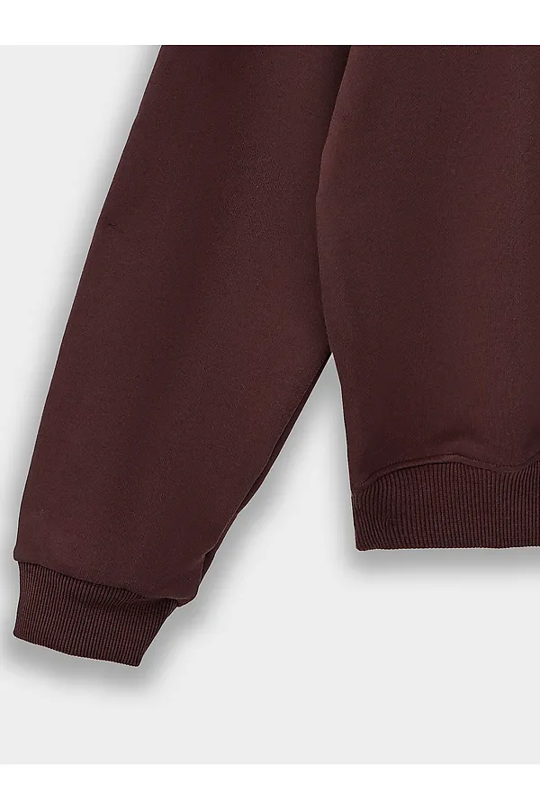 Свитшот женский MARK FORMELLE, ристретто +печать - фото 2