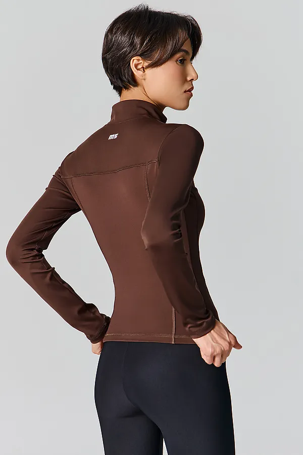 Жакет женский MARK FORMELLE, шоколадное мартини +печать - фото 2