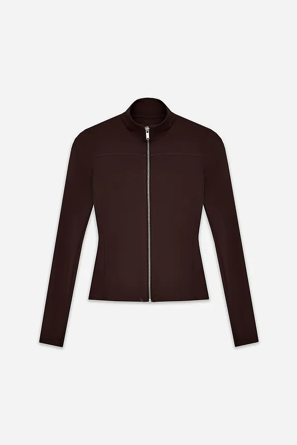 Жакет женский MARK FORMELLE, шоколадное мартини +печать - фото 2