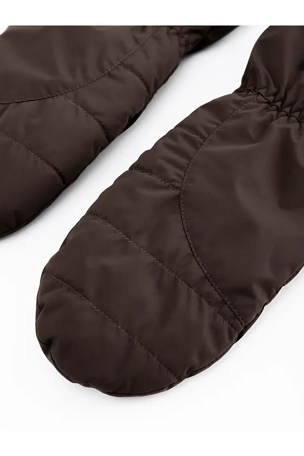 223V, Варежки женские HOOPS, коричневый - фото 2