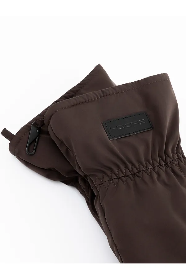 223V, Варежки женские HOOPS, коричневый - фото 2