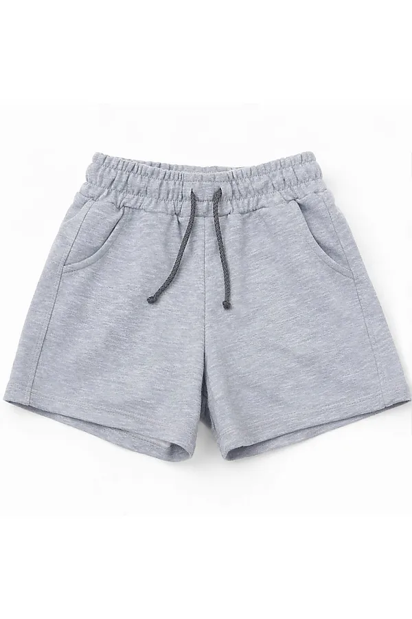 Шорты футер 2х нитка петля YOULALA, серый - фото 2