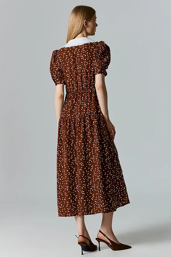 Платье MARK FORMELLE, молочный горошек - фото 2