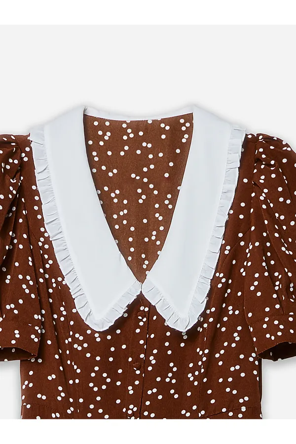 Платье MARK FORMELLE, молочный горошек - фото 2