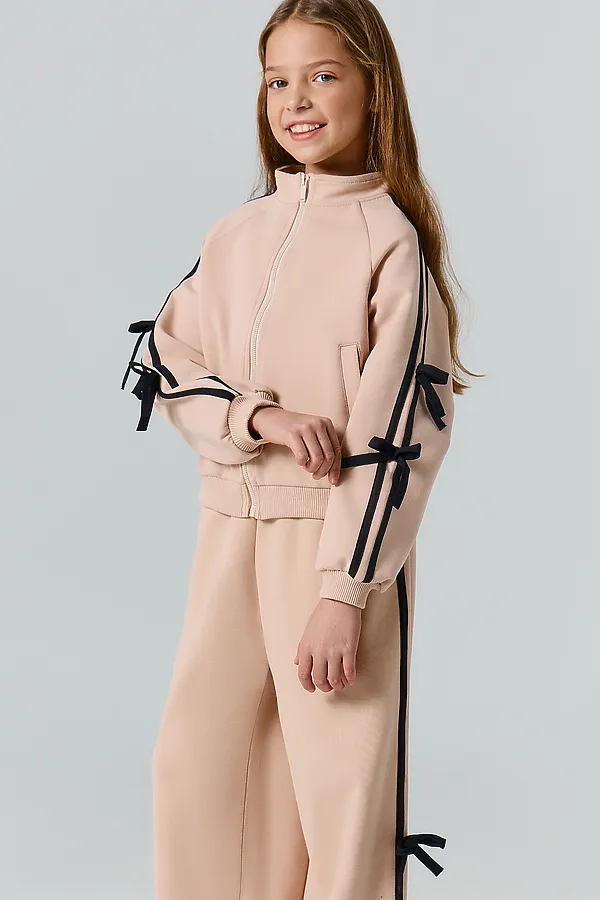 Толстовка спортивная для девочек MARK FORMELLE, лунный свет - фото 2