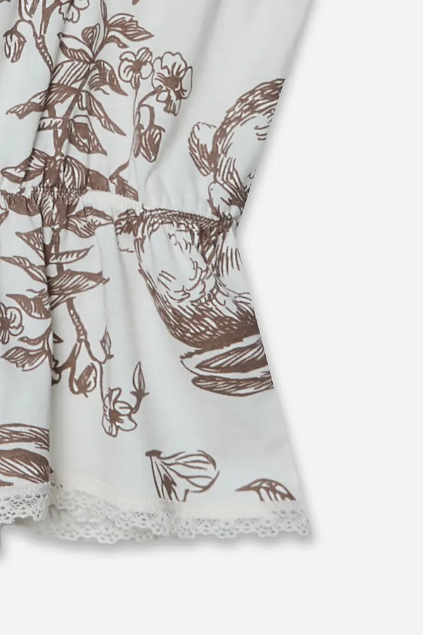 Комплект женский (топ, шорты) MARK FORMELLE, кролики на молочном - фото 2