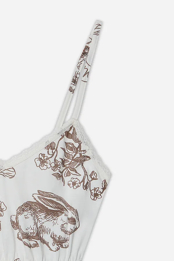 Комплект женский (топ, шорты) MARK FORMELLE, кролики на молочном - фото 2