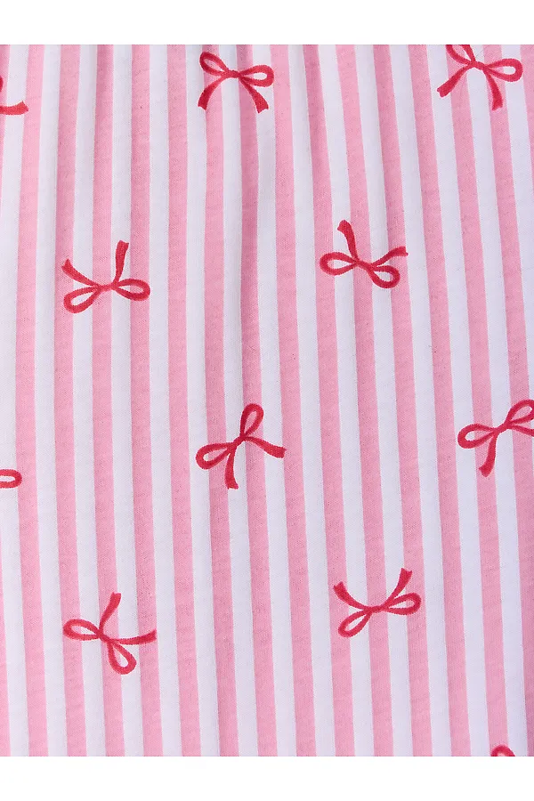 Брюки для девочек домашние MARK FORMELLE, бантики на розовой полоске - фото 2