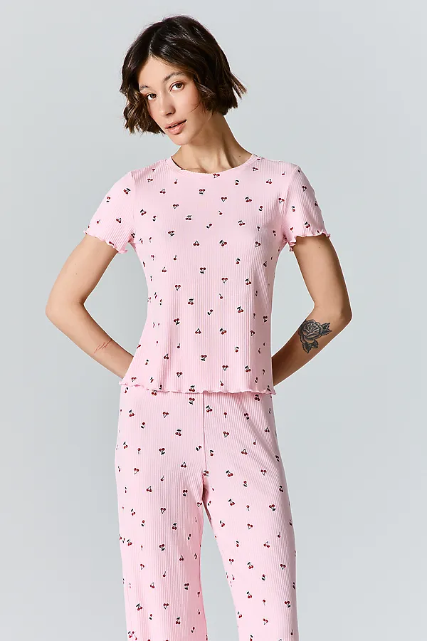 Комплект женский (джемпер, брюки) MARK FORMELLE, вишня на розовом - фото 2