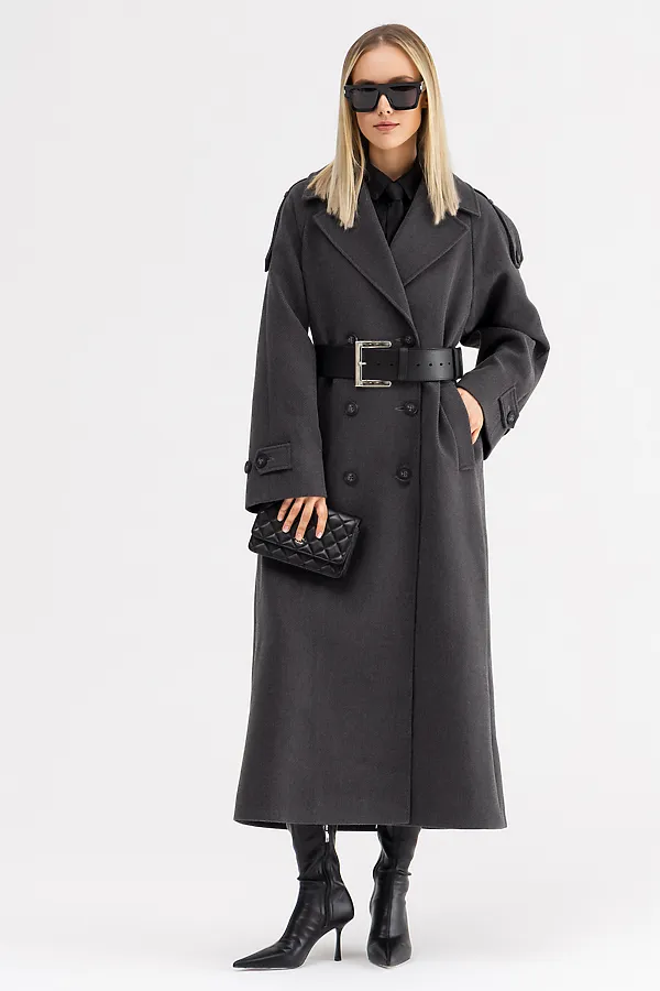 Ремень кожаный HOOPS, черный - фото 2