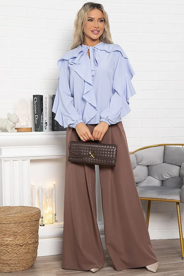 Блуза Дыхание весны LADY TAIGA, голубая - фото 2