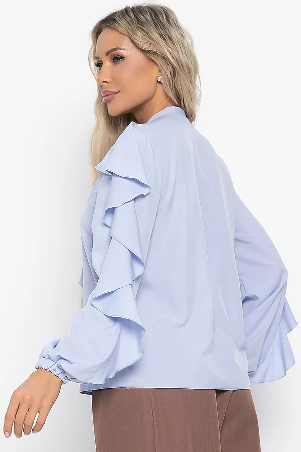 Блуза Дыхание весны LADY TAIGA, голубая - фото 2
