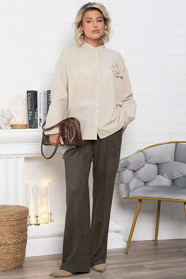 Блуза Луиза LADY TAIGA, бежевая - фото 2