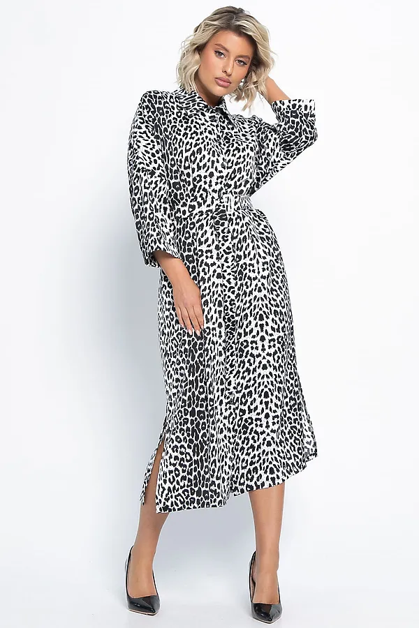 Платье Сьюзен LADY TAIGA, белый лео - фото 2