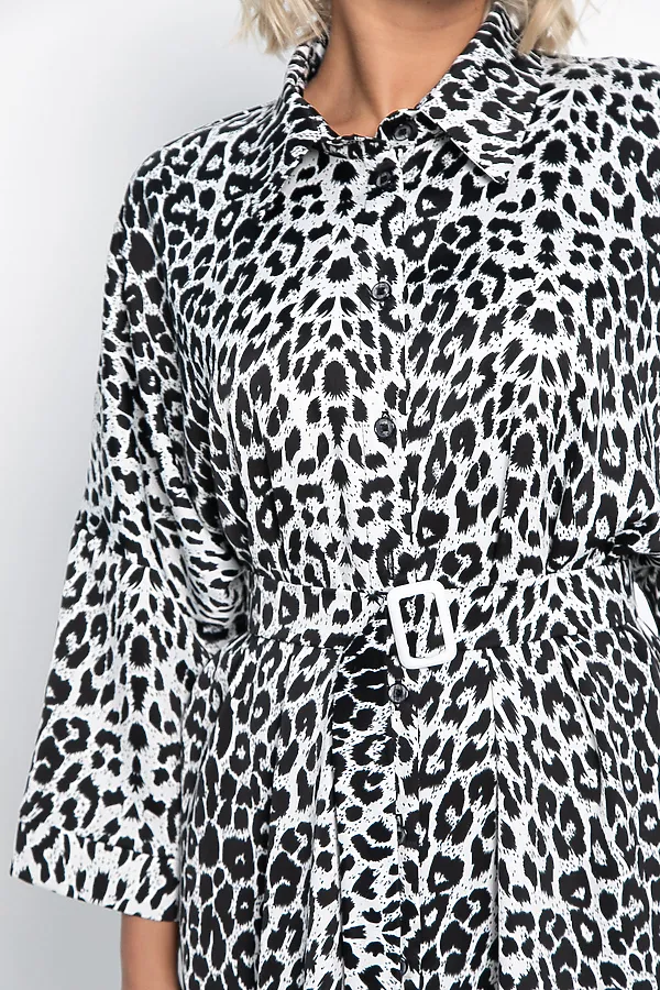 Платье Сьюзен LADY TAIGA, белый лео - фото 2