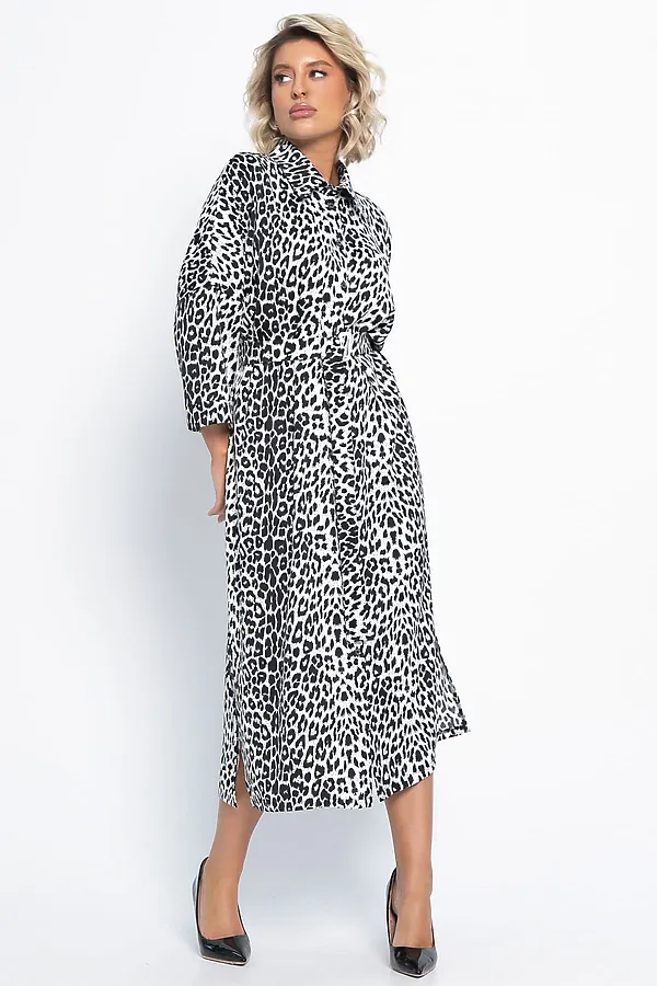 Платье Сьюзен LADY TAIGA, белый лео - фото 2