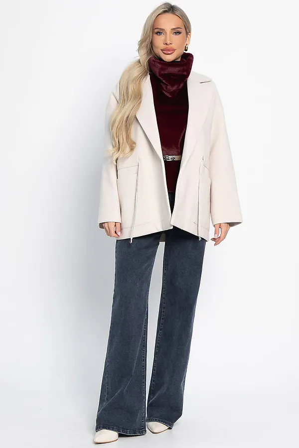 Пальто-пиджак LADY TAIGA, бежевый - фото 2