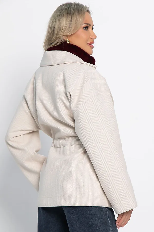 Пальто-пиджак LADY TAIGA, бежевый - фото 2