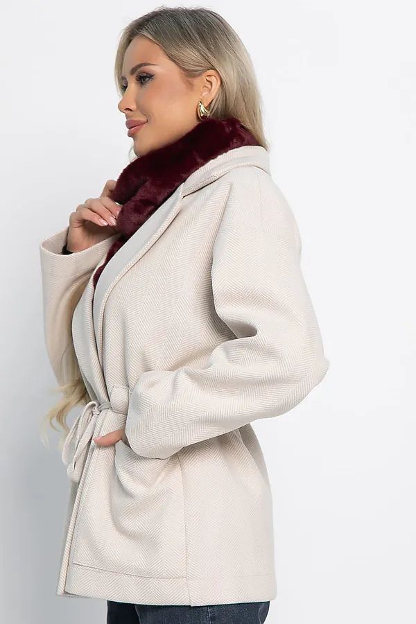 Пальто-пиджак LADY TAIGA, бежевый - фото 2