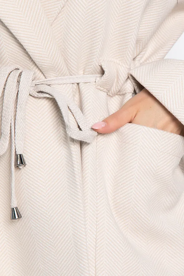 Пальто-пиджак LADY TAIGA, бежевый - фото 2