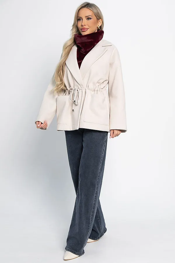 Пальто-пиджак LADY TAIGA, бежевый - фото 2