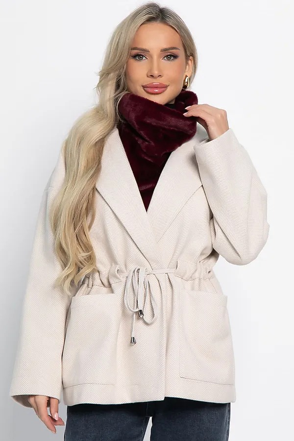 Пальто-пиджак LADY TAIGA, бежевый - фото 2