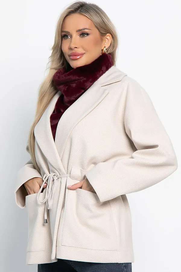 Пальто-пиджак LADY TAIGA, бежевый - фото 2