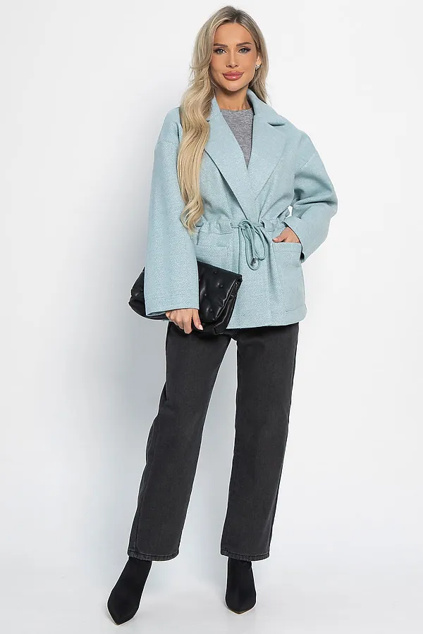 Пальто-пиджак LADY TAIGA, голубой - фото 2