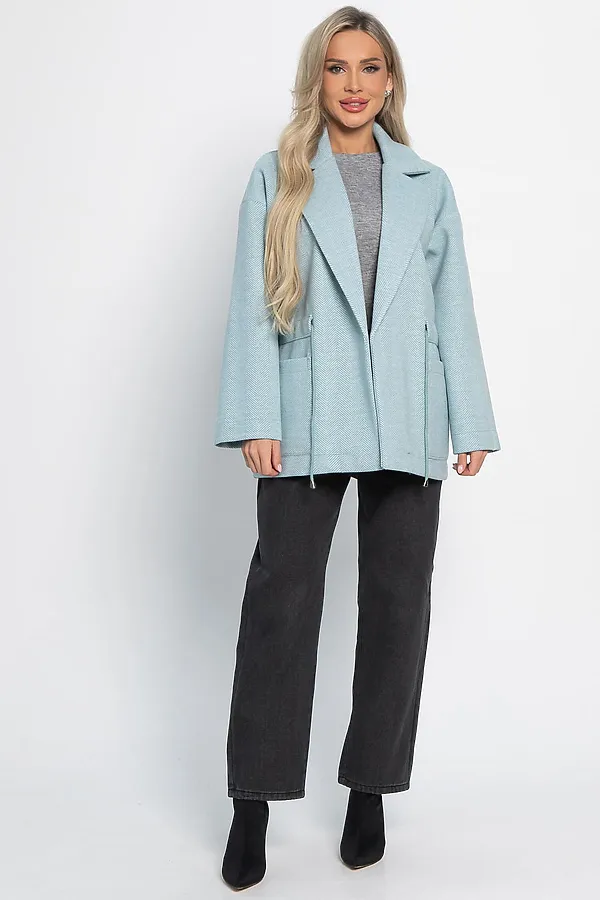 Пальто-пиджак LADY TAIGA, голубой - фото 2