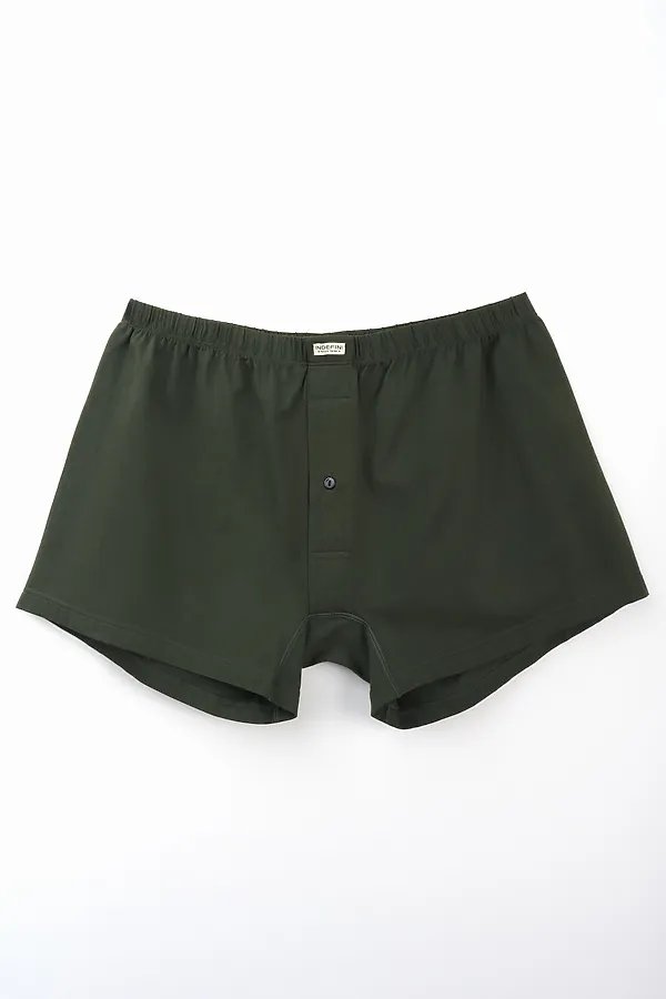 Мужские трусы INDEFINI, зеленый - фото 2