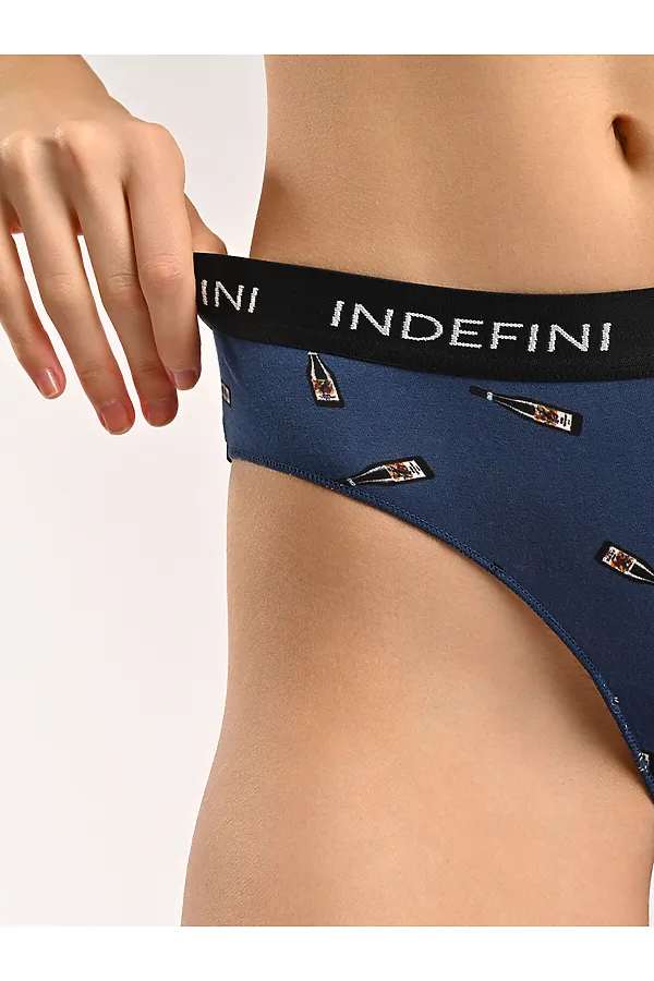 Трусы INDEFINI, синий - фото 2
