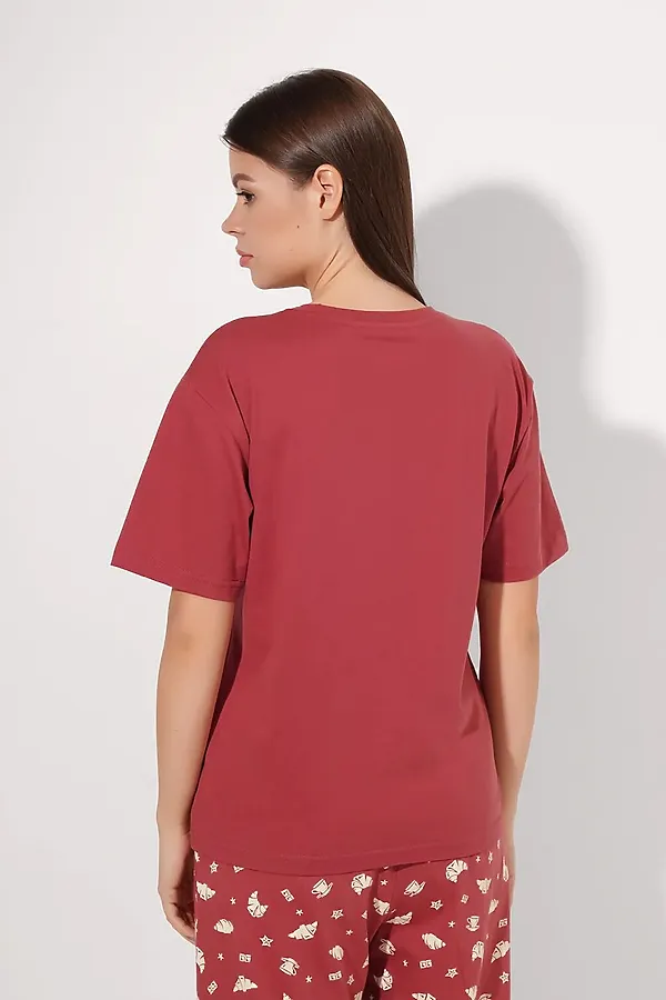 Пижама CLEVER, терракотовый/св.бежевый - фото 2
