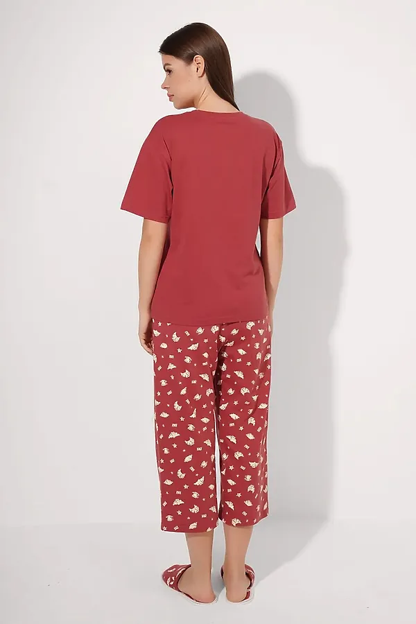 Пижама CLEVER, терракотовый/св.бежевый - фото 2