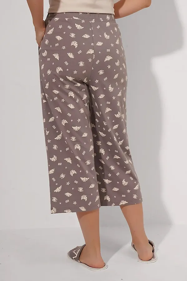 Пижама CLEVER, св.бежевый/кофейный - фото 2