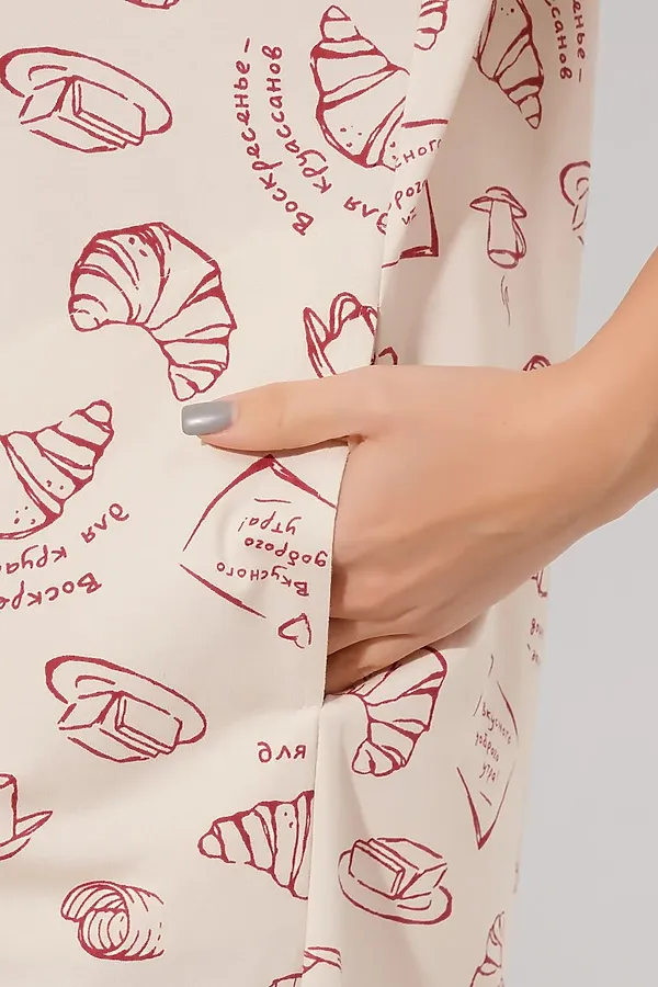 Платье CLEVER, св.бежевый/терракотовый - фото 2