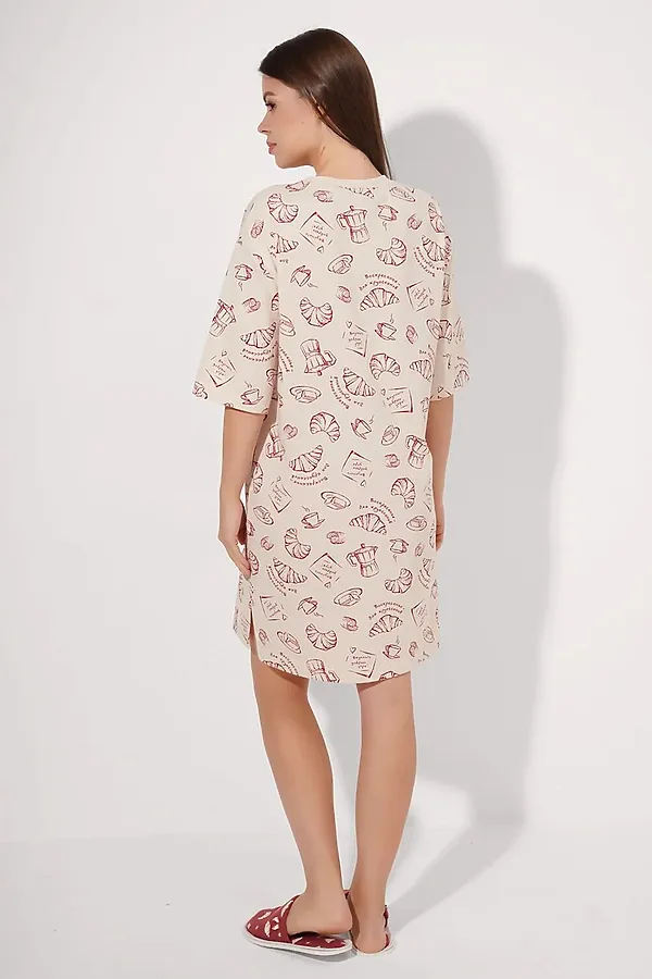 Платье CLEVER, св.бежевый/терракотовый - фото 2