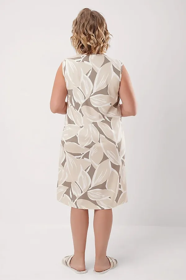 Сорочка CLEVER, св.бежевый/кофейный - фото 2