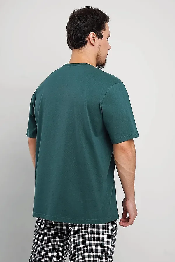 Комплект (брюки+футболка) CLEVER, т.зелёный/белый - фото 2