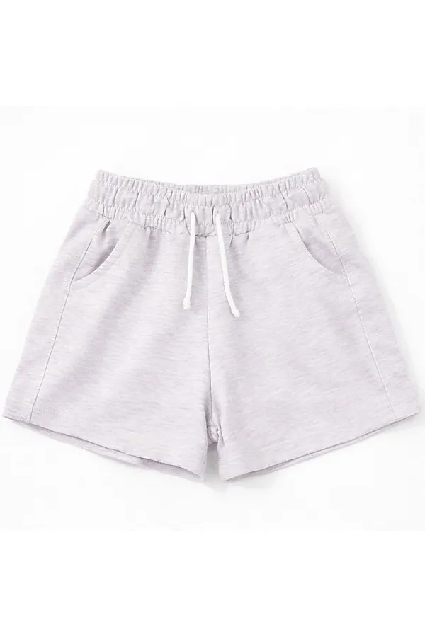 Шорты футер 2х нитка петля YOULALA, светло-серый - фото 2