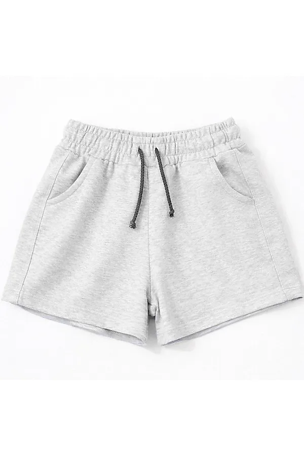 Шорты футер 2х нитка петля YOULALA, серый - фото 2