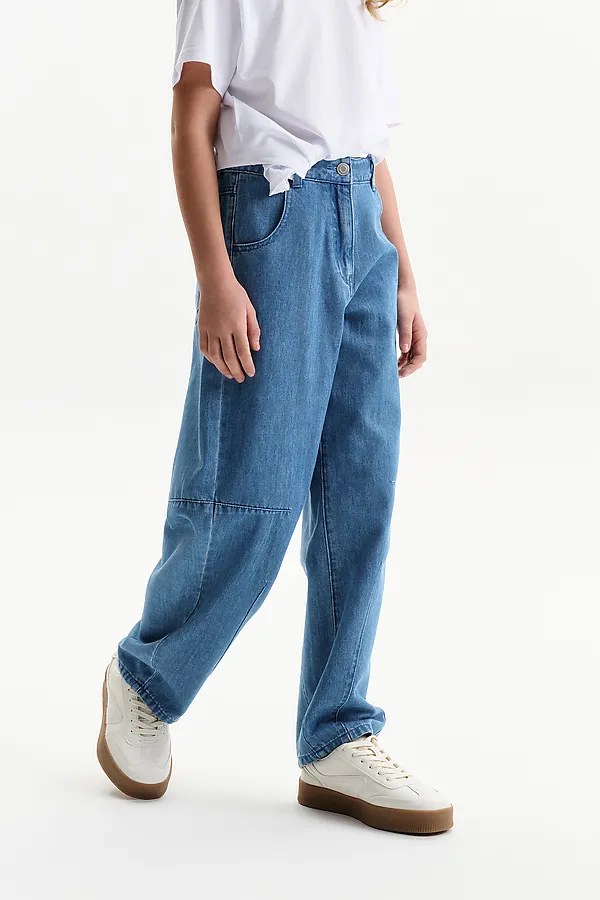 Брюки для девочек PELICAN, джинс - фото 2