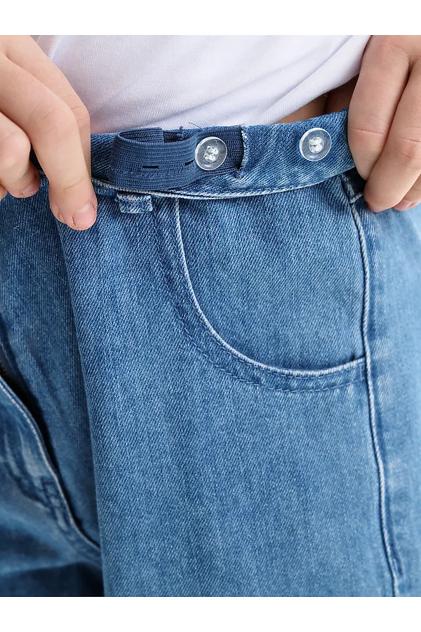 Брюки для девочек PELICAN, джинс - фото 2