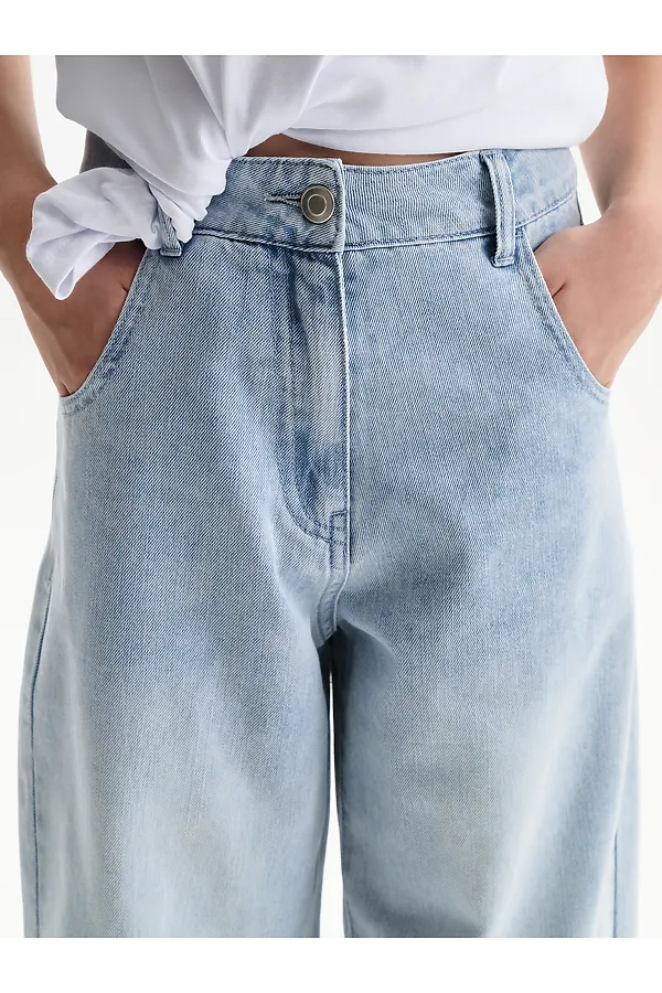 Брюки для девочек PELICAN, голубой - фото 2