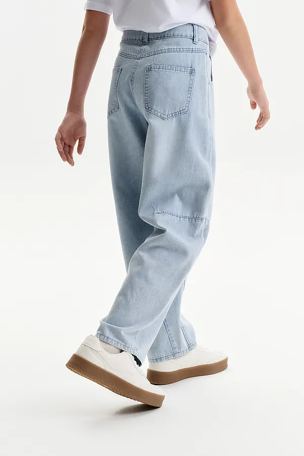 Брюки для девочек PELICAN, голубой - фото 2