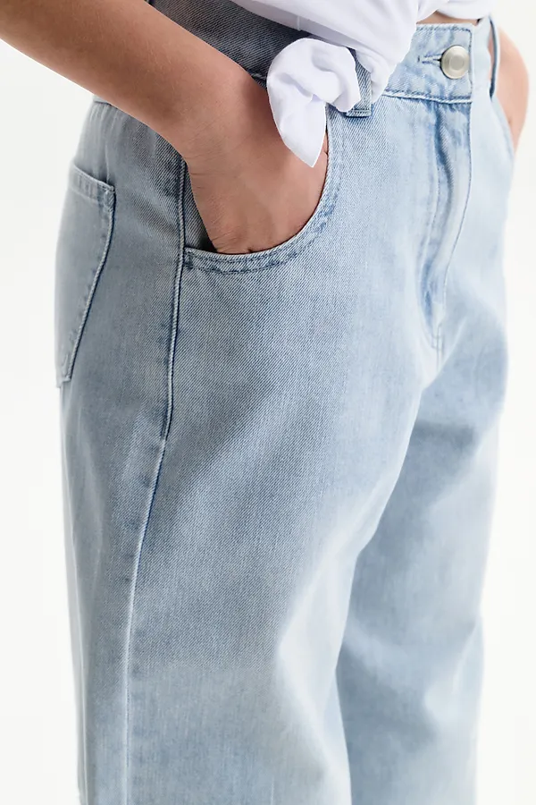 Брюки для девочек PELICAN, голубой - фото 2