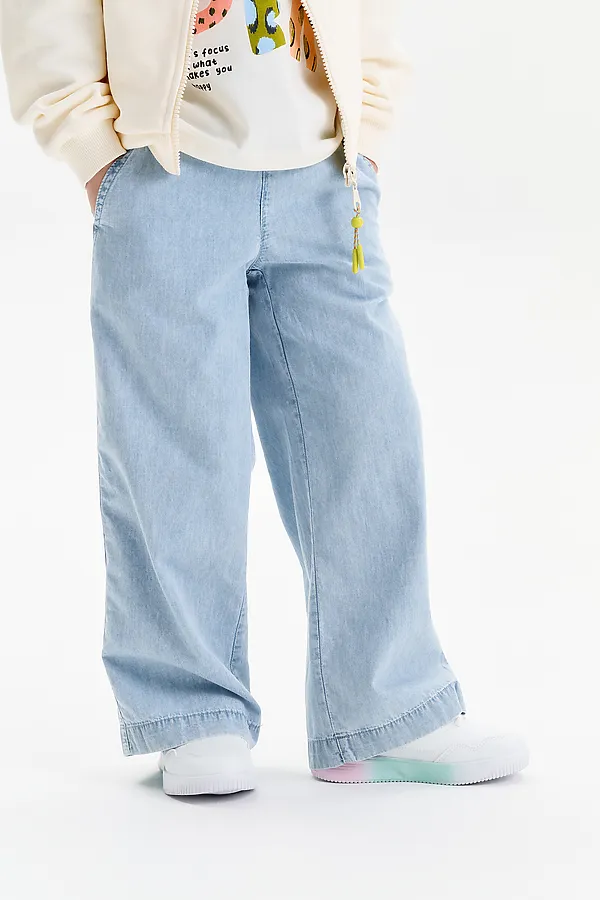 Брюки для девочек PELICAN, голубой - фото 2